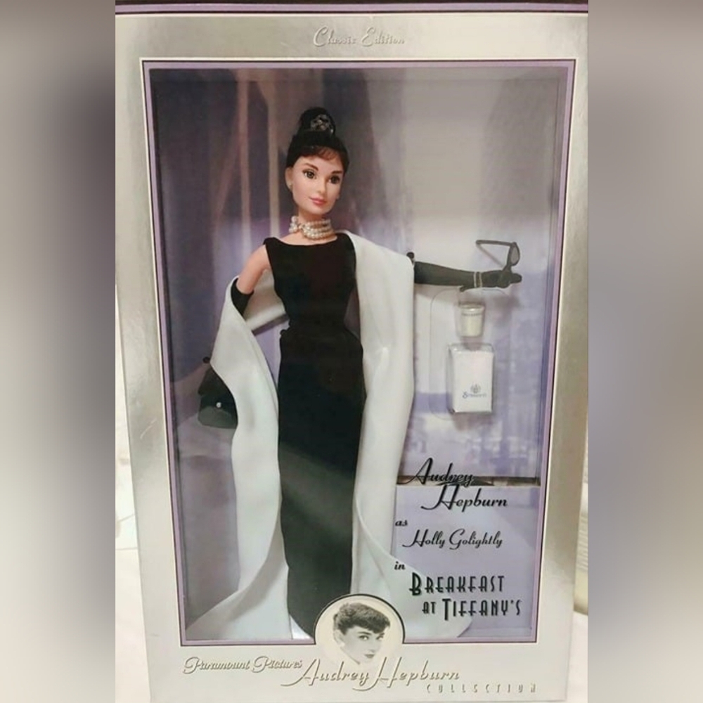 Audrey Hepburn Barbie as Holly Golightly Breakfast At Tiffany's NRFB